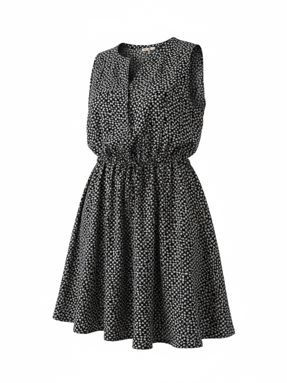 GAP Navy and White Sleeveless Floral Mini Dress